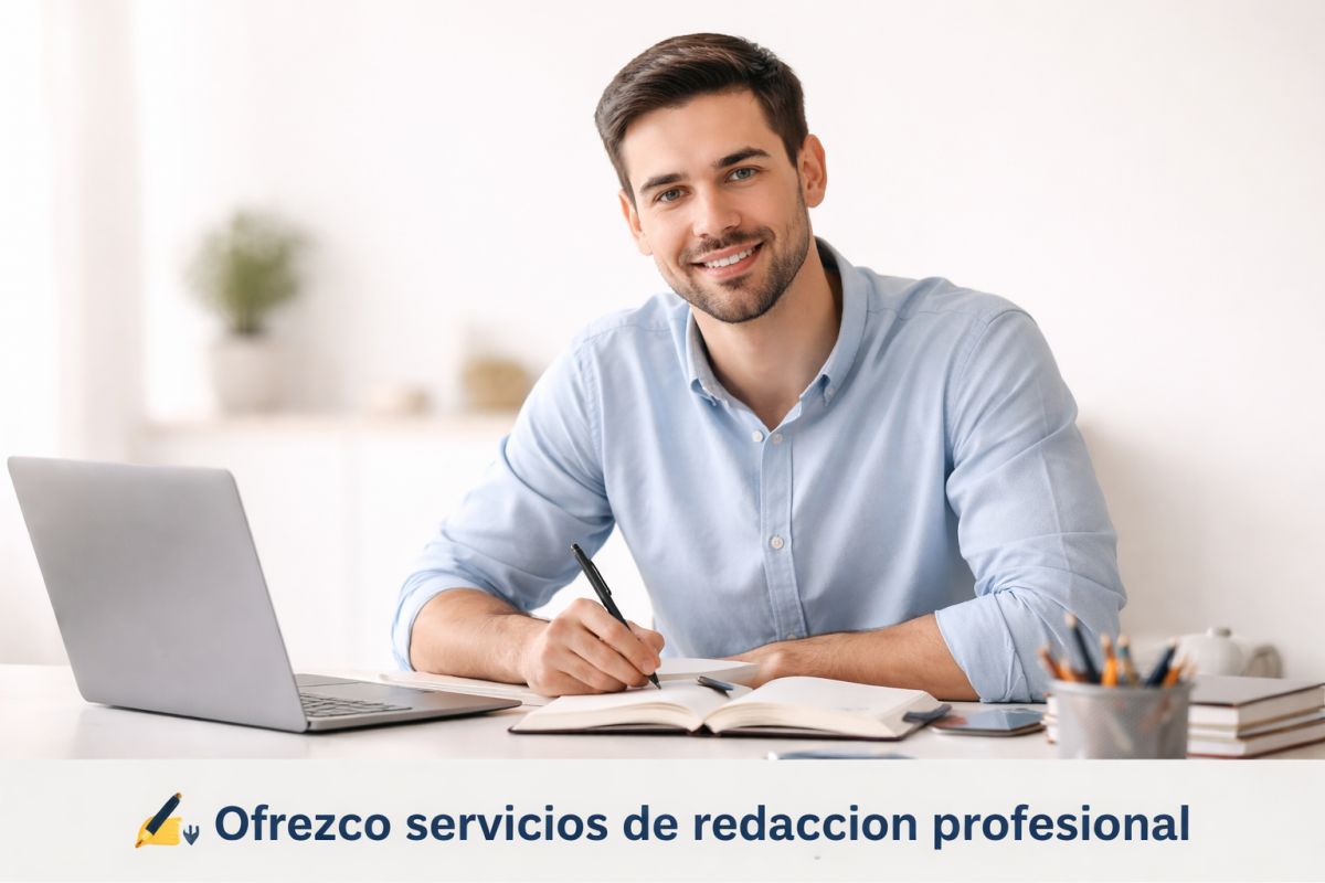 ✍️ Ofrezco servicios de redacción profesional